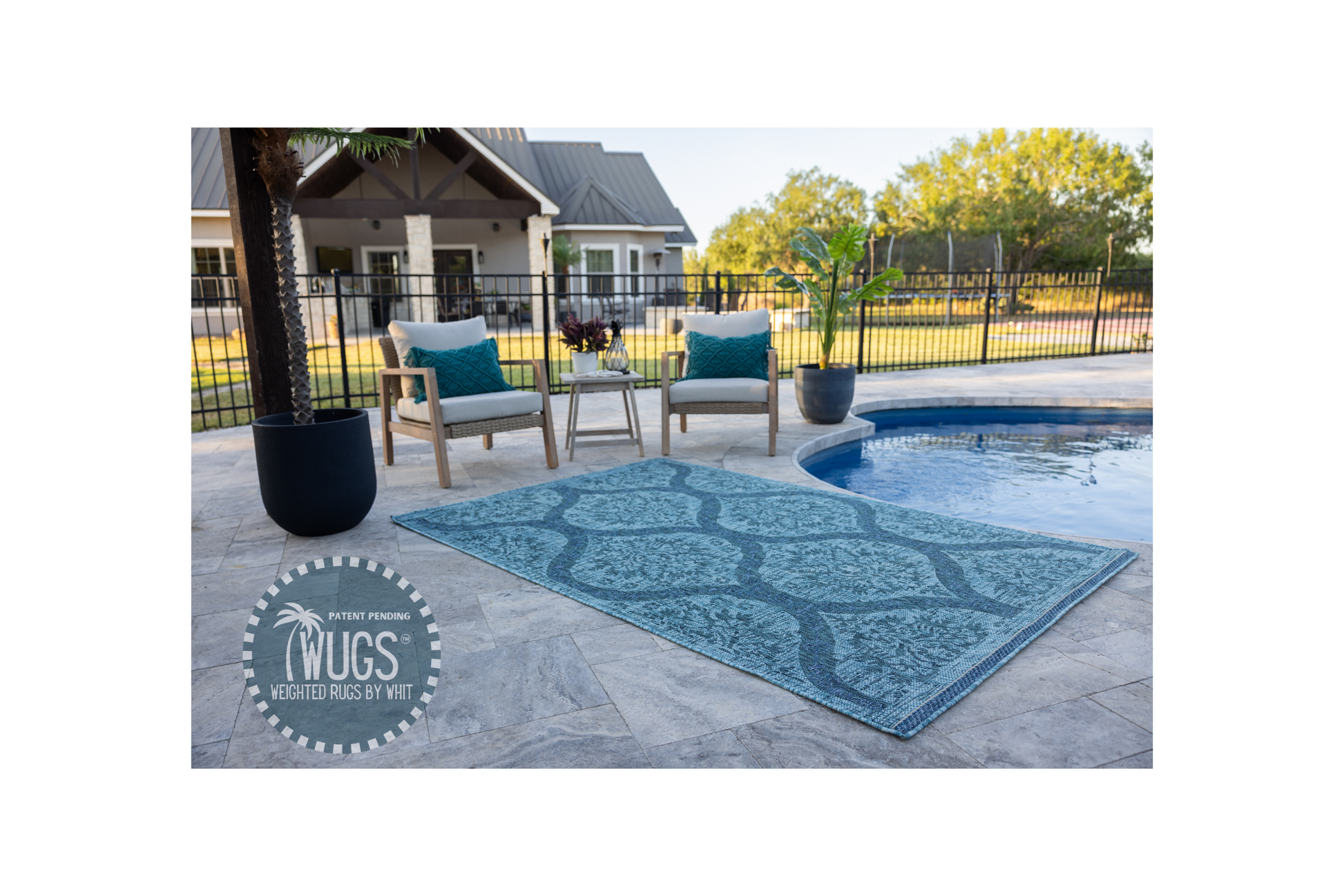 Whimsical- Quick ship – WUGS, Weighted Rugs By Whit